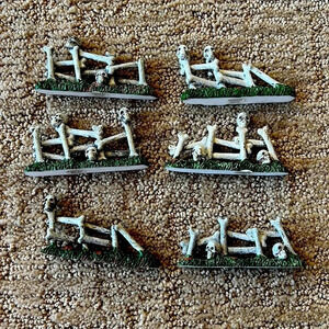 Lemax Spooky Town Halloween fence figurines 6 total